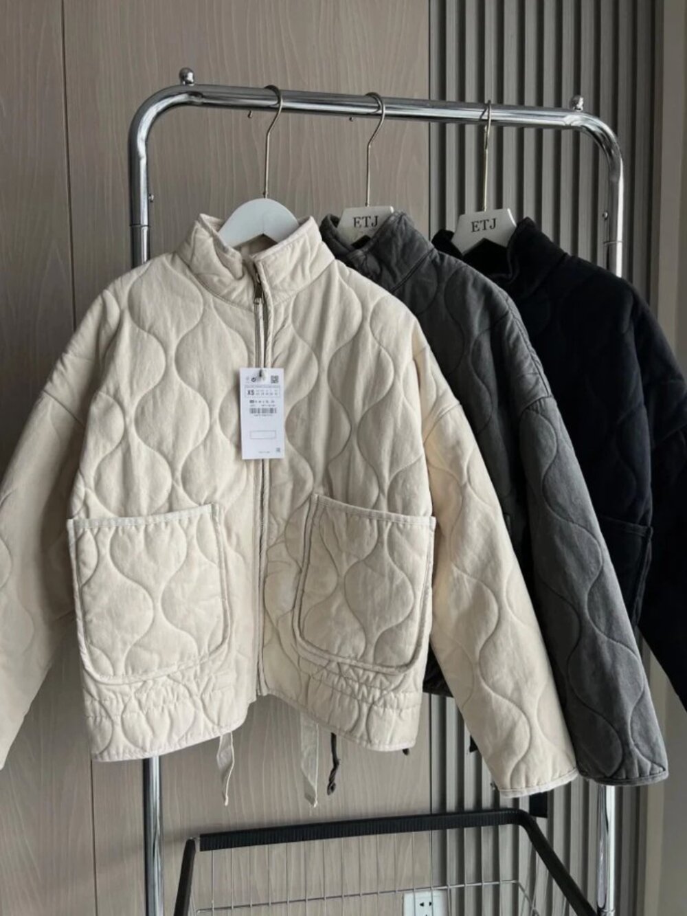 NWT Cotton Quilted Jacket - Picture 2 of 4